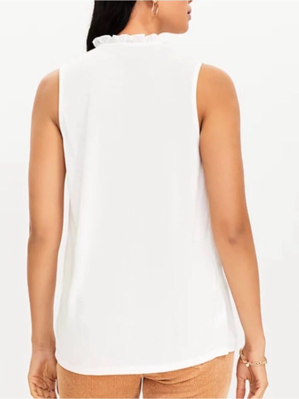 Sleeveless Ruffle-Detail Top - Picture 3 of 9